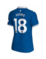 Everton Ashley Young #18 Domácí Dres pro Dámské 2023-24 Krátký Rukáv